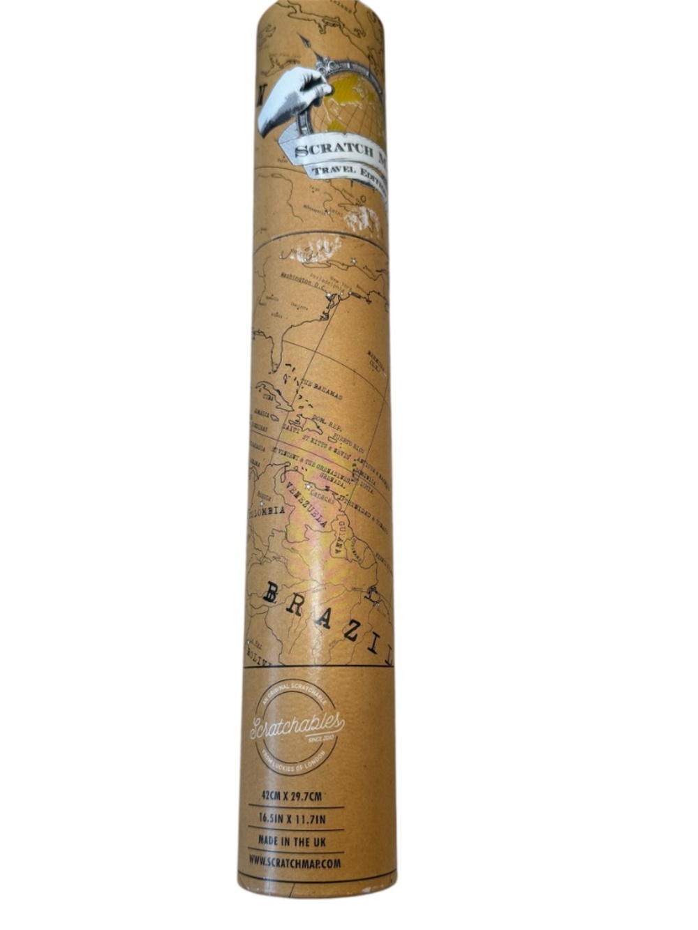 Scratch Off Map Travel Edition World Poster